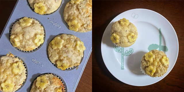 Banana&walnuts muffin