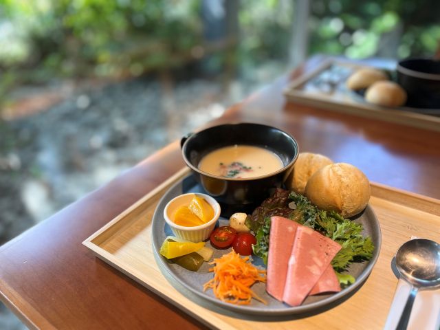 ワンプレートの朝食