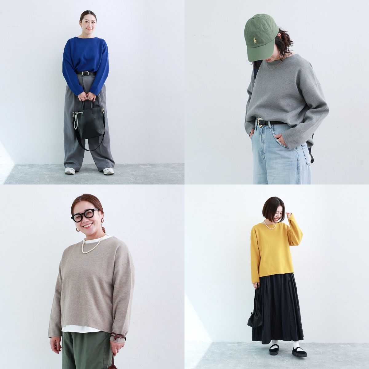 うれしい機能満載！色で楽しむ「秋冬ニット」スタッフ4人の着こなしレポート♪