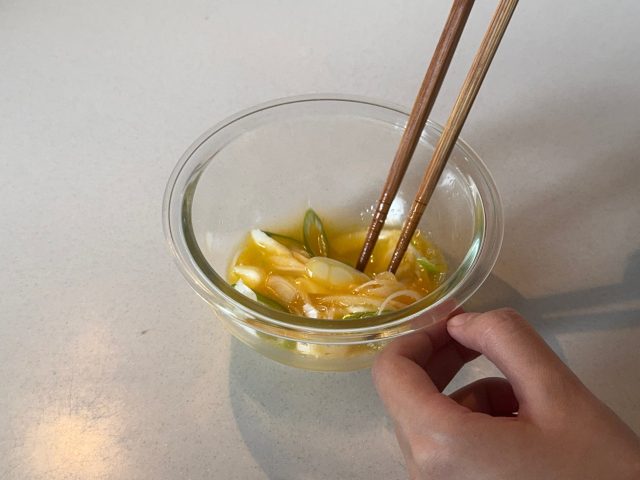 長ネギと卵