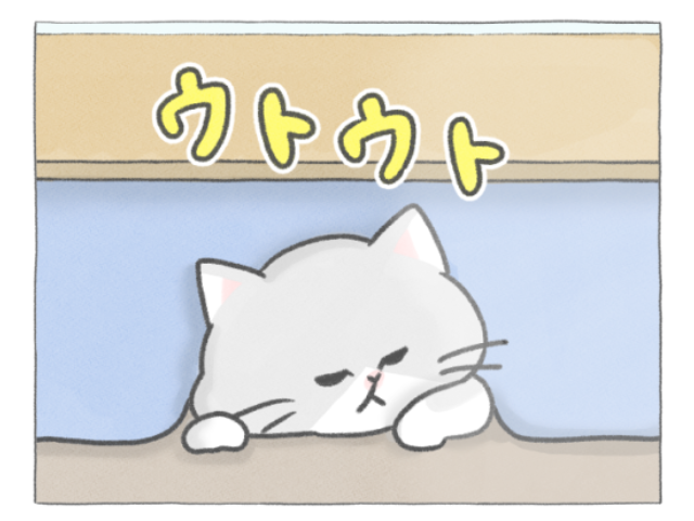【四コマ漫画】眠気も寒さもふわっと吹き飛ぶ！クマシローの“おすそわけ”とは？