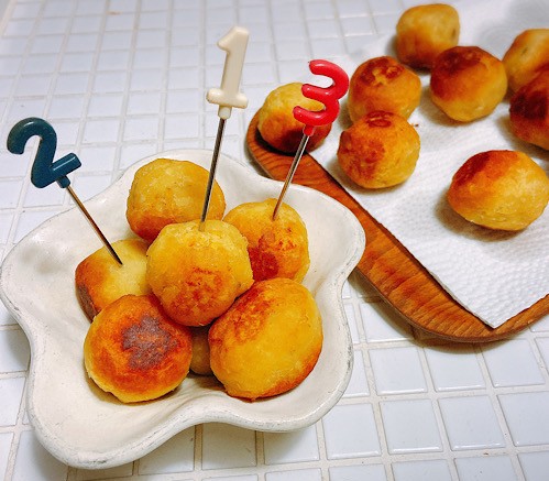 冷凍ストックOK！少ない材料で作れる「さつまいもの揚げボール」作り置き