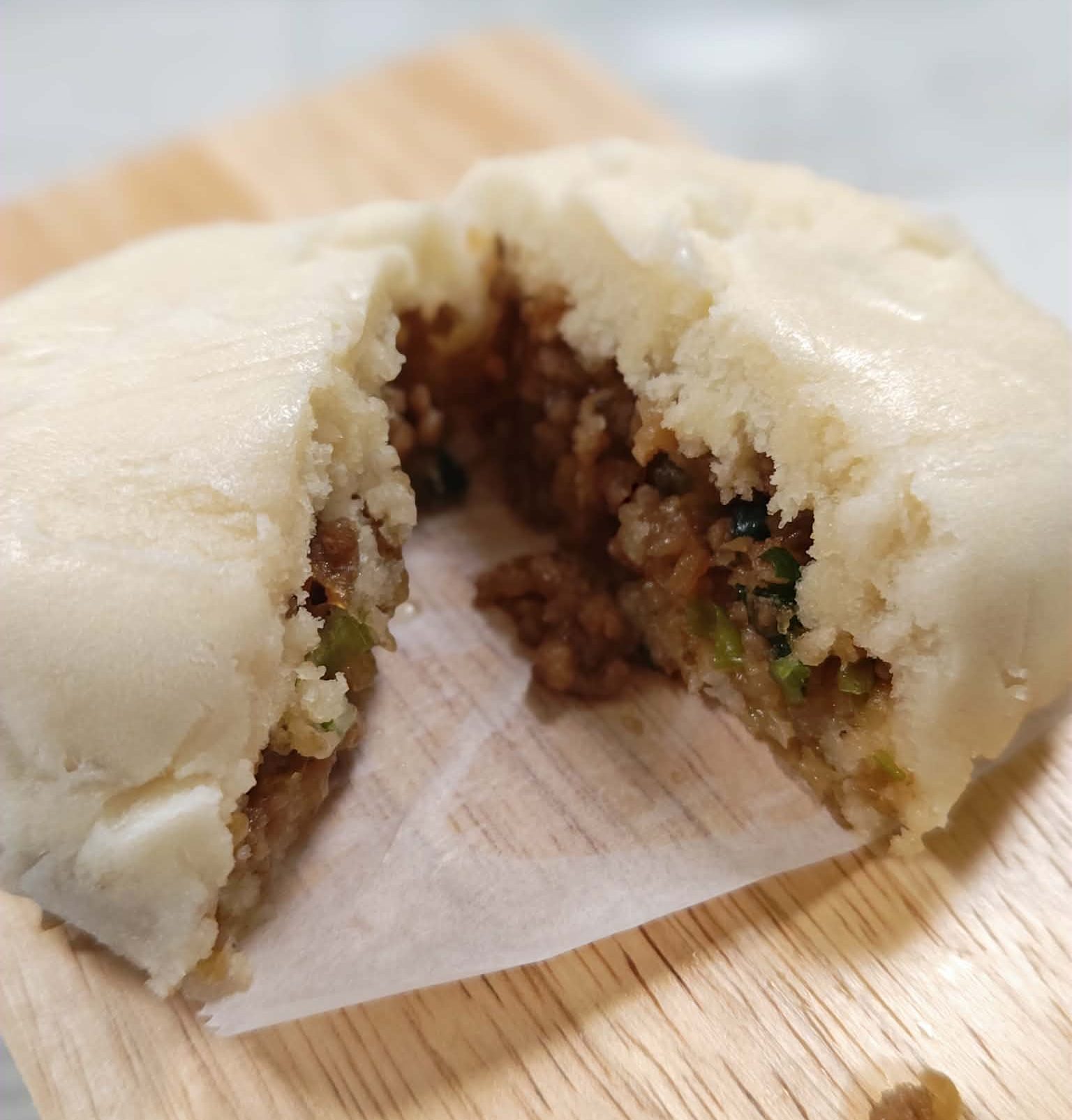 米粉×レンジで簡単！朝ごはんに作れる「肉まん」（発酵なし・小麦粉なし）