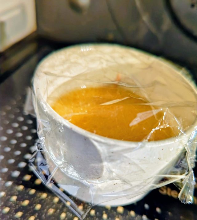 レンジで加熱