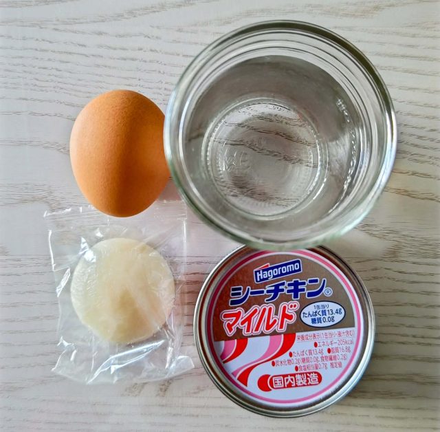 餅入り茶碗蒸し 材料