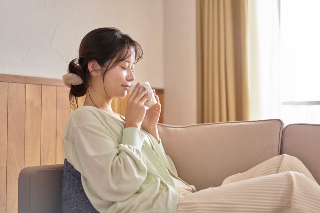 朝のひととき 女性