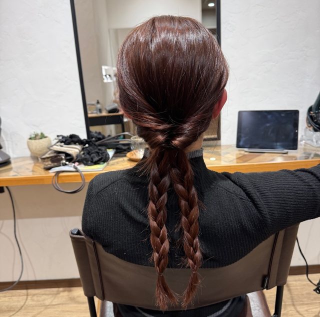 崩れにくいヘアアレンジ