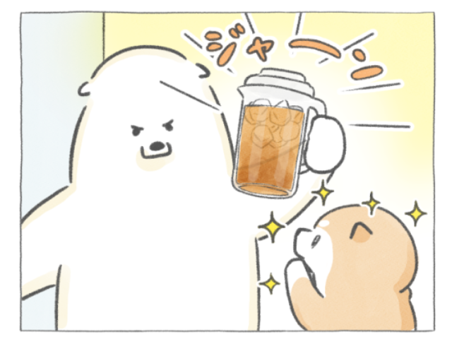 【四コマ漫画】vol.205｜麦茶がおいしい季節！夏のはじまりを感じる朝