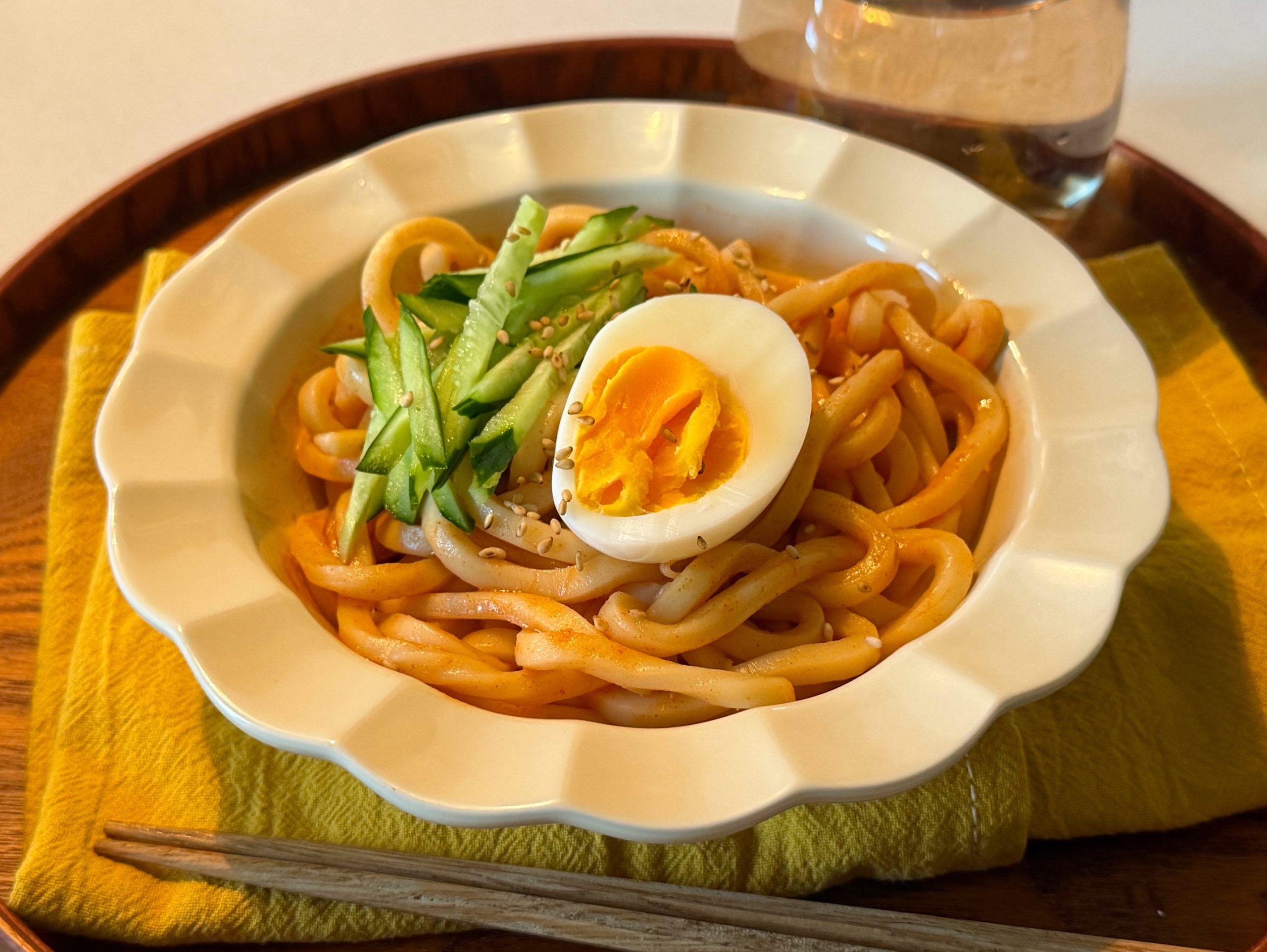 1人前40円！レンジで簡単「ビビンうどん」