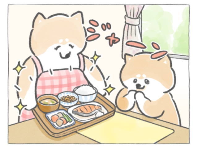 【四コマ漫画】vol.218|帰省するとこうなる!? 「実家ごはん」あるある