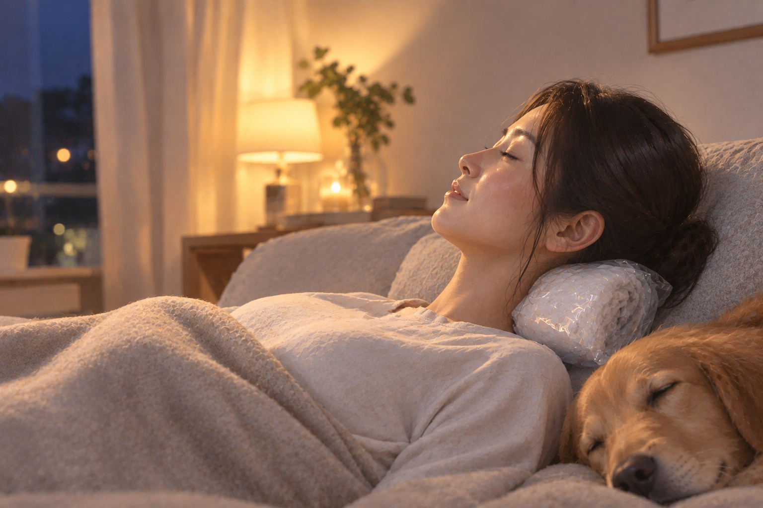 寝つけない夜に！ストンと眠りたい日のルーティン「首裏ホットタオル」